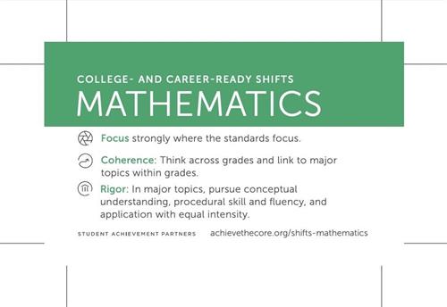 College and Career-Ready Shifts Math